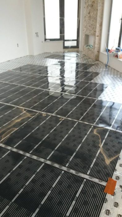 Монтаж на подово отопление инфрачервено под ламинат и кабелно под тера