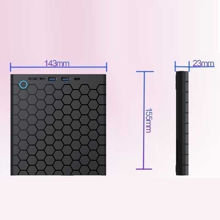 Внешний DVD/CD дисковод с быстрым подключением (USB -Type-C, microSD)