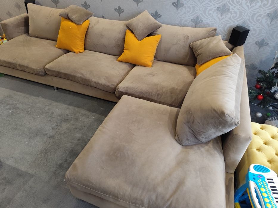 Диван от гъши пух и плюш 325/220