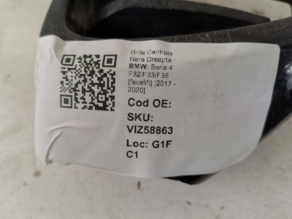 Grila Centrala Nara Dreapta BMW Seria 4 F32/F33/F36 [facelift] [2017 -