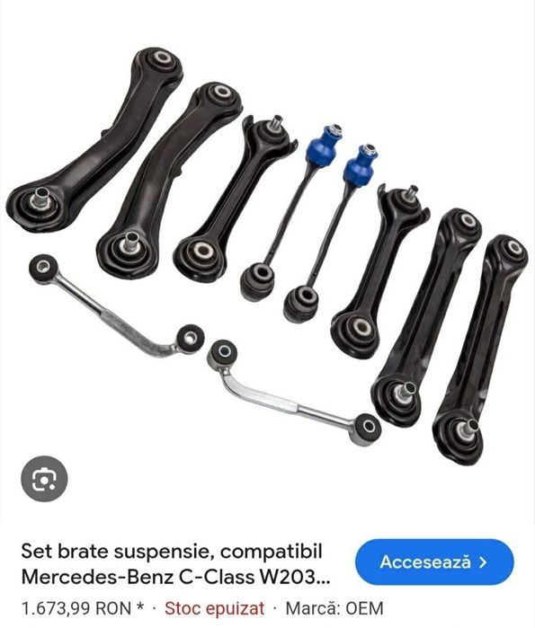 10 piese set mercedes- benzi punte spate noi aduse din germania