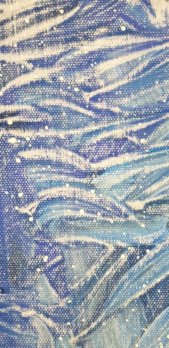 Tablou pictat manual artă contemporană