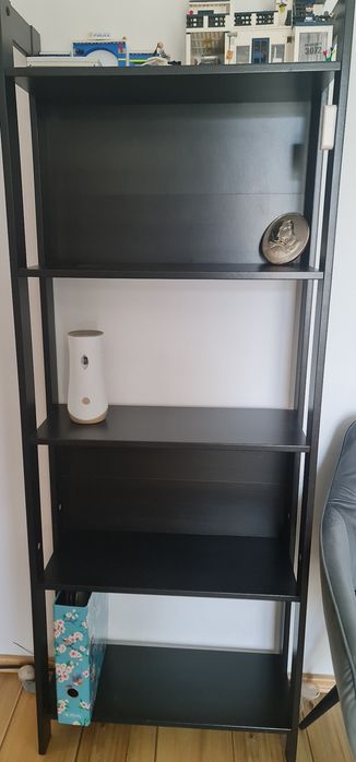 Raft bibliotecă / etajeră neagră – stare foarte bună