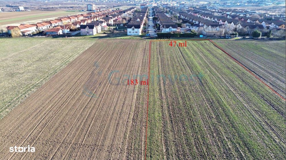 Teren 8632 mp pt cartier de case noi, Orizont, Paleu Gaminvest V4509