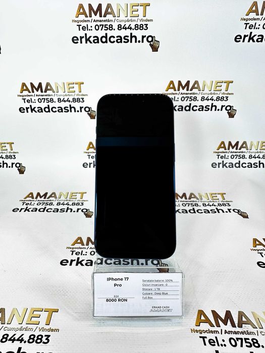 IPhone 17 Pro 1TB  -ERKAD CASH AMANET Galati-