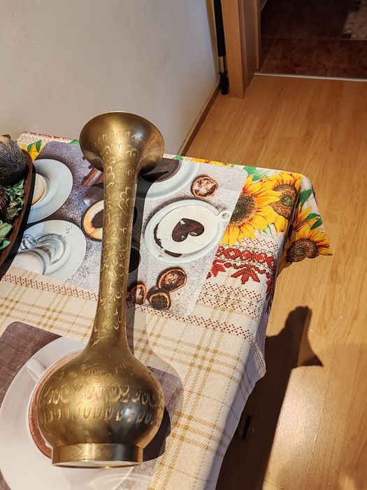 Vază India cu gravură