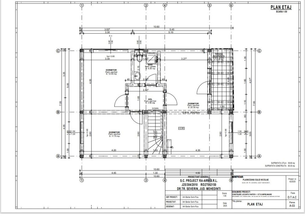 Casa p+1 str Vasile Geoanea in spate la carrefour  140mp utili