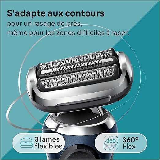 Електрическа самобръсначка Braun Series 7, 71-B1200s, Синя