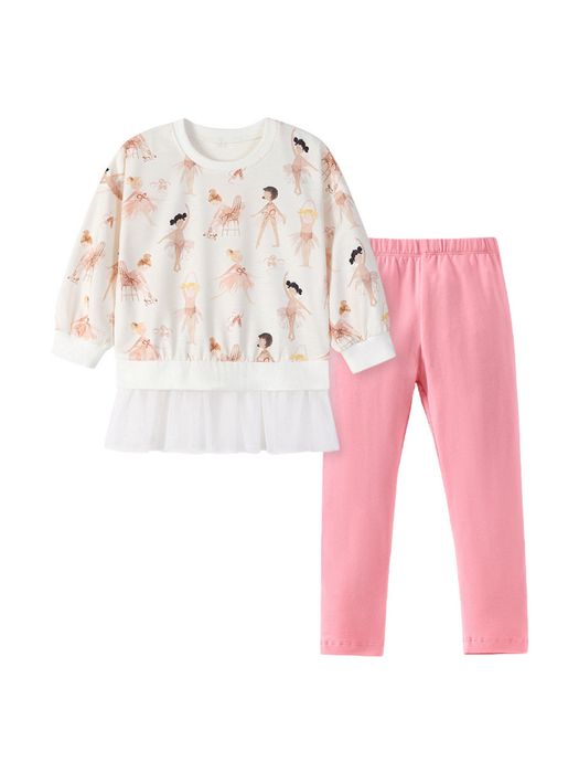 НОВАЯ кофта с сеточкой и лосины для девочки в дет сад и для дома