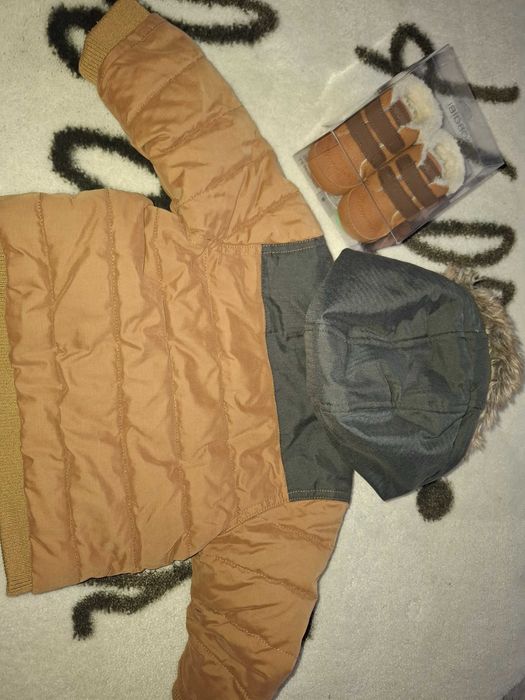 Детско яке за момче Okaidi / Детски сникърси 6/12 месеца