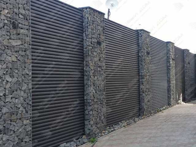 Забор жалюзи из металла