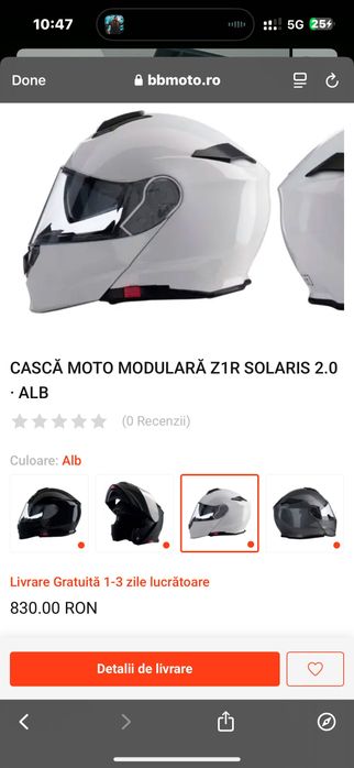 Casca MOTO Solaris 2.0 – Mărime M (57-58 cm) – DOT Certified