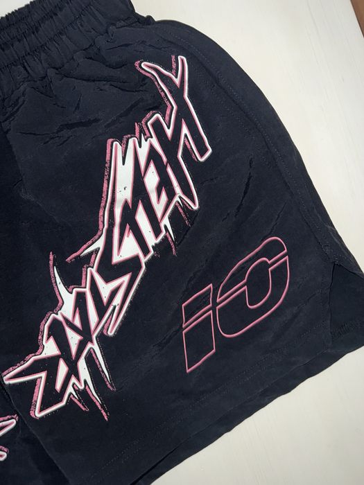 Hellstar Waxed Nylon Athletic Shorts