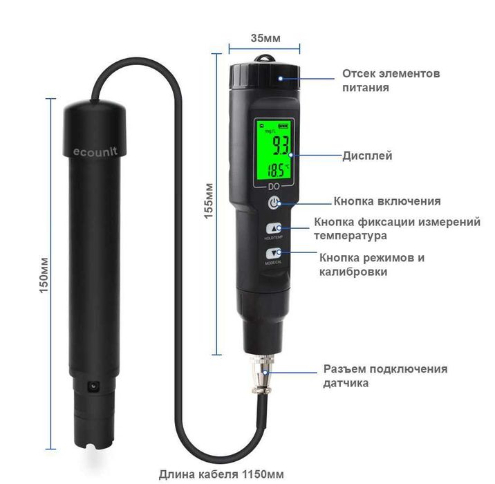 Оксиметр кислородомер  DO9100