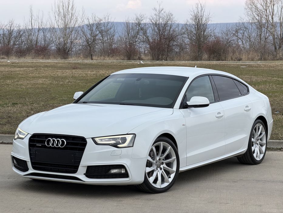 Audi A5 2.0Tdi Automat Quattro 4x4 S-Line din Fabrica Alb Perlat