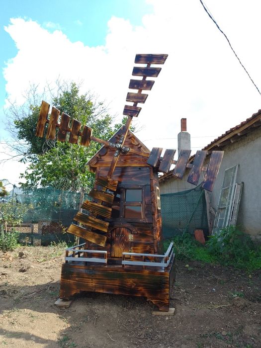 Декоративна вятърна мелница (въртяща се)