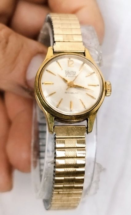 Ceas de damă vintage Britix mecanic, 17 Rubine, anii 1960.