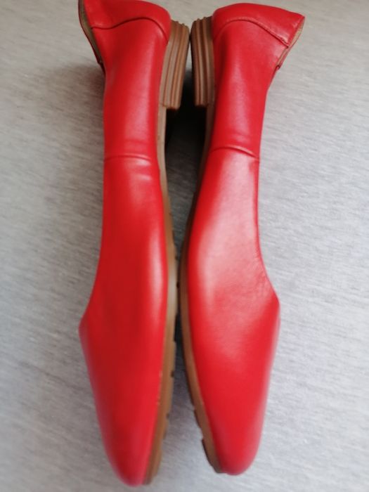 Balerini Matheo portocaliu Noi piele naturala nr 39