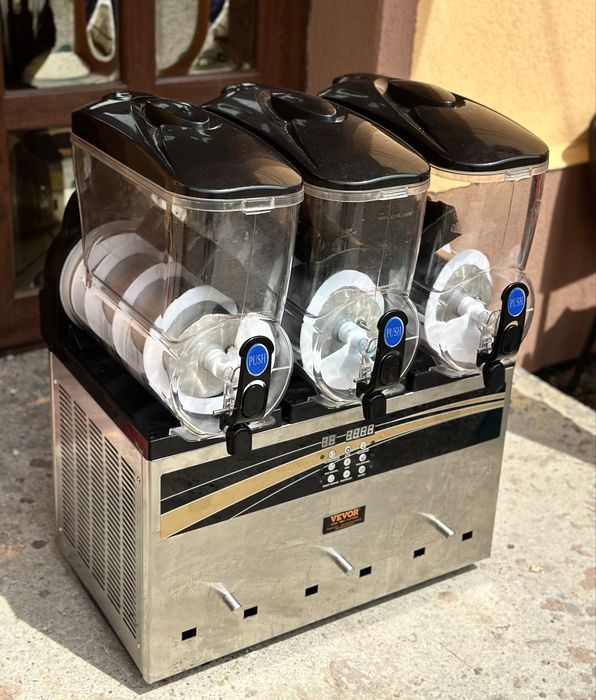 Aparat granita profesional VEVOR – 3 cuve x 12 L