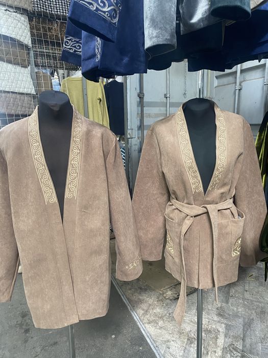 Парный шапаны мужской женский этно национальный костюм шапан