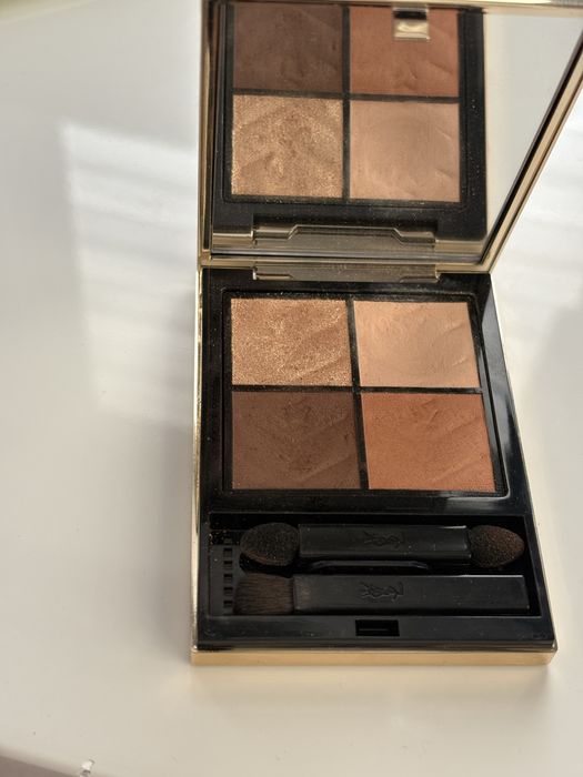 Chanel крем бронзър и Camelia balm за устни и скули YSL сенки