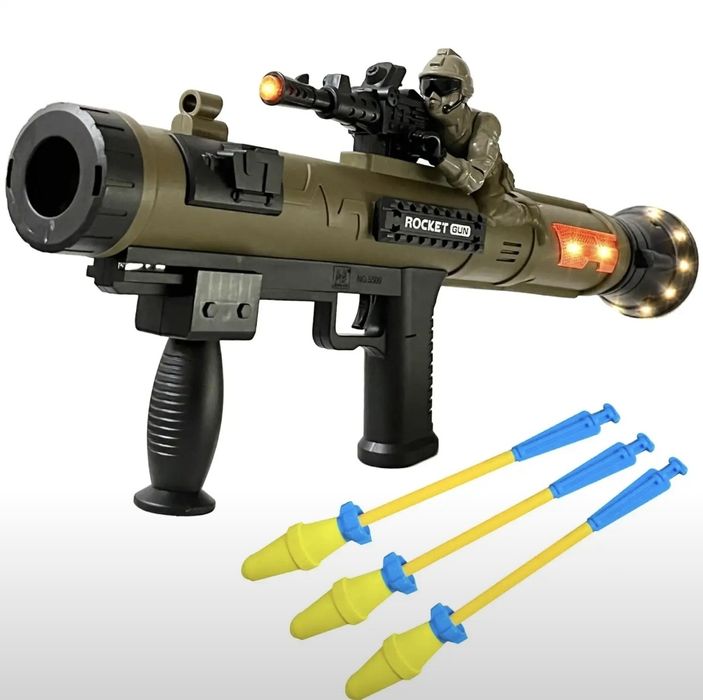 Bolalar uchun 2 tasi 1 da elektra avtomat bazuka o'yinchog'i