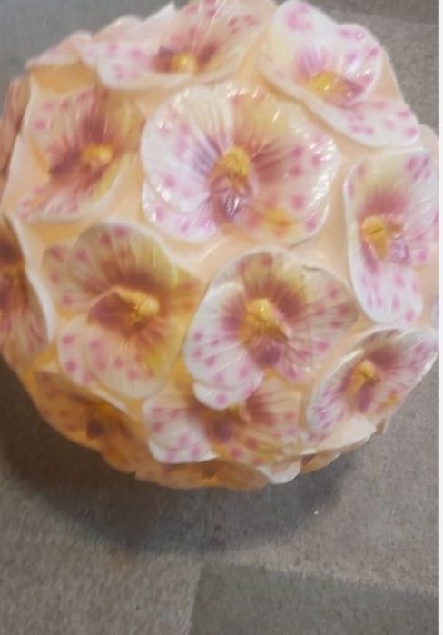 Sfera florala iluminată din diametru 25 cm noua