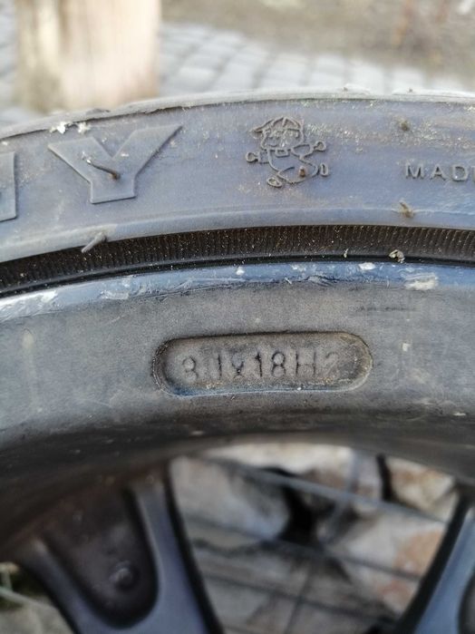 Jante Aluminiu pe 18, 5x100mm, Cauciucuri vara 215 35 R18, 750 Ron