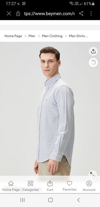 POLO Ralph Lauren Cotton S Oxford Stretch / L НОВО ОРИГИНАЛ Мъжка Риза
