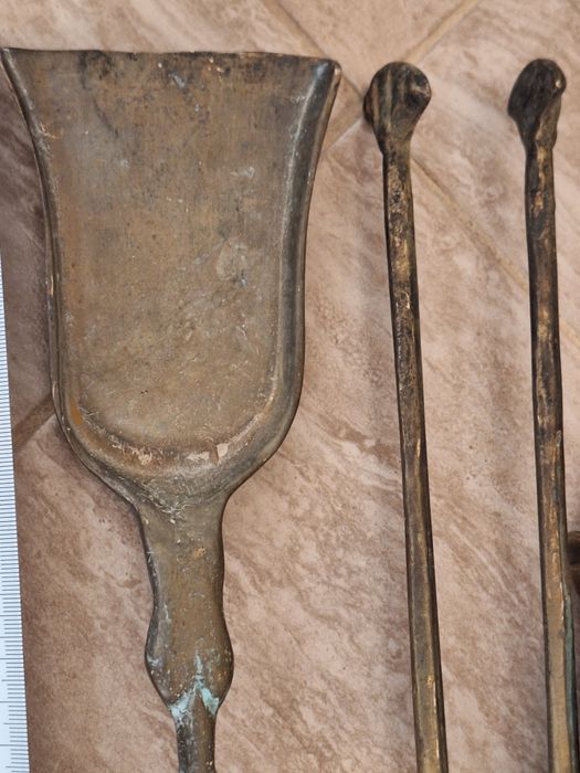 Месингов сет за камина в стил барок