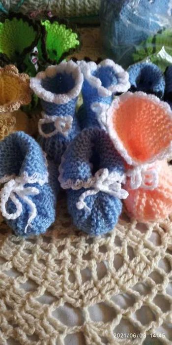 пинетки вязанные