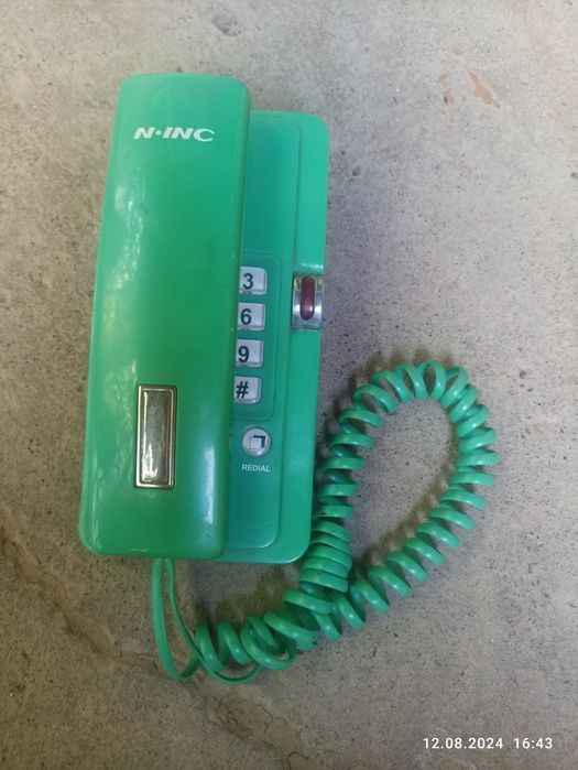 Телефон I-INC-зелёный,  рабочии