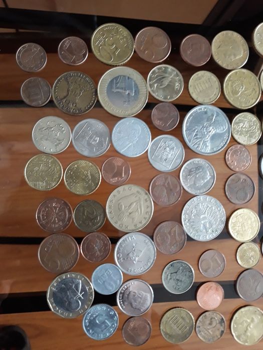 Monede vechi din țări diferite
