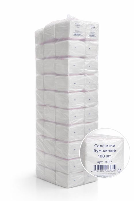 Бумажные салфетки Азалия 100% целюлоза