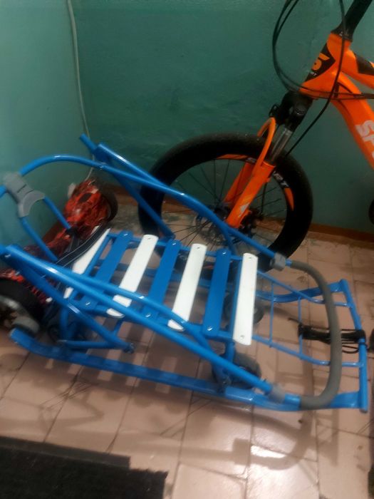 детский сани колесиками