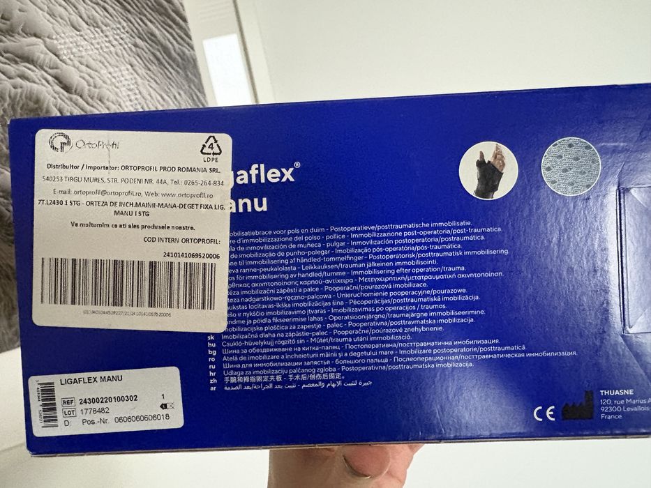 Orteză fixă mână-deget Thuasne