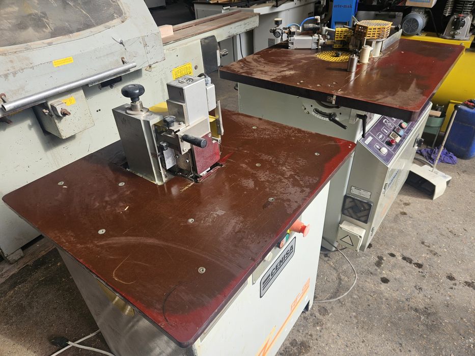 комплект кантираща и обрязваща машина,машините са монофазни,