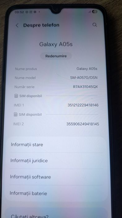 Samsung a 05s 128 GB 4 RAM
