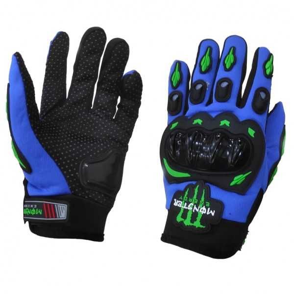 Мото/Вело Ръкавици Monster Черни/Сини/Червени