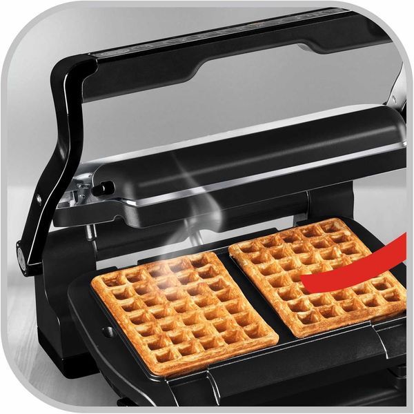 Нови Плочи за Гофрети х 2 и Черпак Tefal Optigrill XA724810, 2 години Гаранция, Незалепващо Покритие