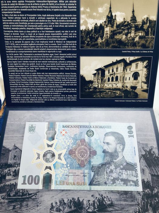 Bancnota 100 Lei Carol I - Bancnota 100 lei Bratianu