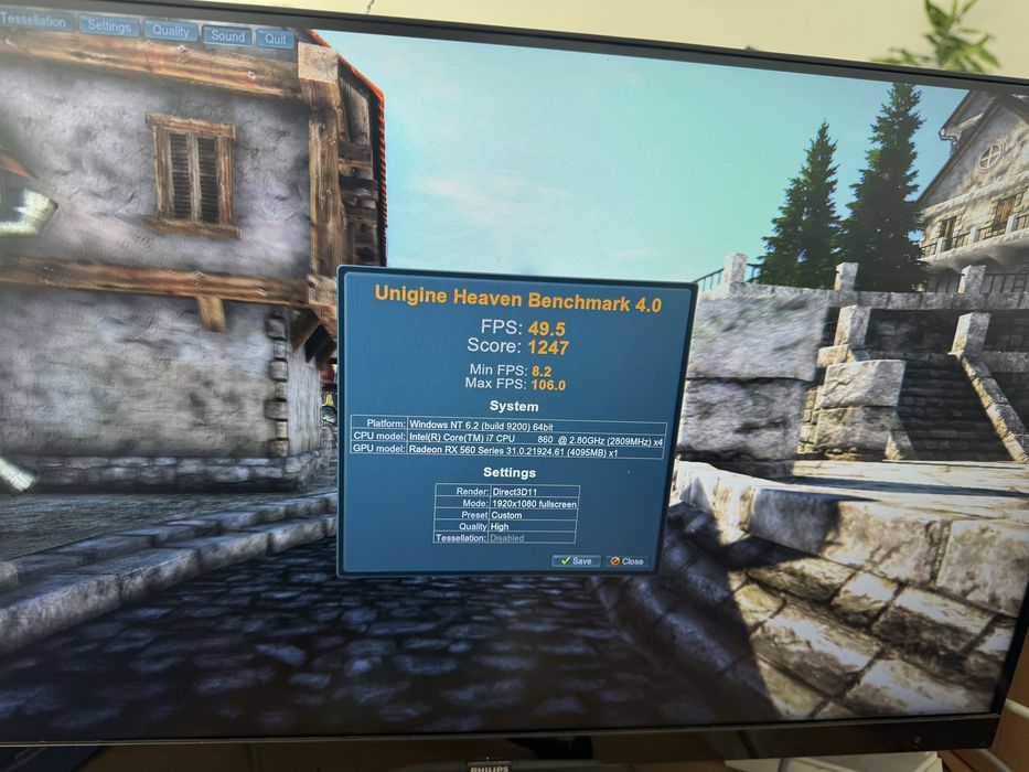 Компютър за офиса и лек гейминг / i7 /  RX 560 4GB / 16GB RAM /240GB SSD
