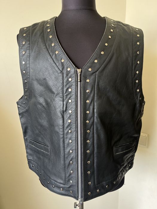 Vesta biker , piele