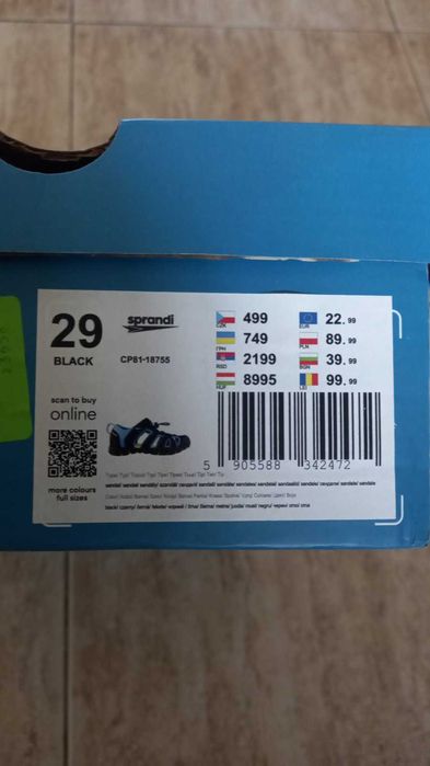 Детски сандали Sprandi. Номер 29 . Отлично състояние .
