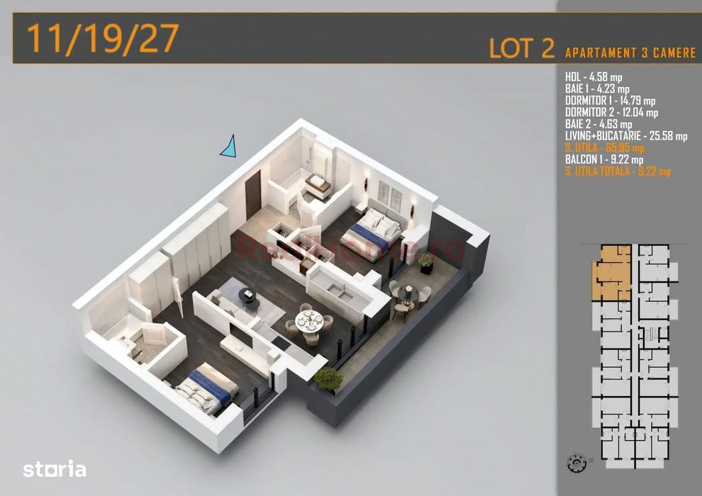 Apartament 3 camere Theodor Pallady Oferta Parcare Imobil Nou