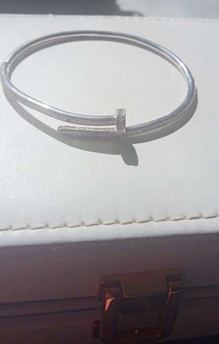 Серебряный браслет под Тиффани гвоздьь