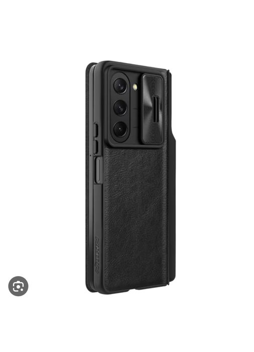 Samsung Z FOLD 4 Z FOLD 5 HUSA Book Type Piele Black Camera Glisanta