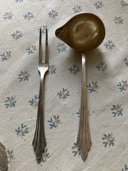 Set WMF 6 persoane - 32 tacâmuri argintate - Art Deco - Germania