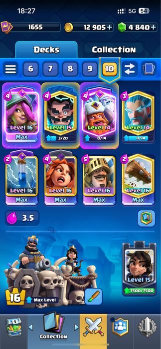 Аккаунт clash royal, 13000 кубков