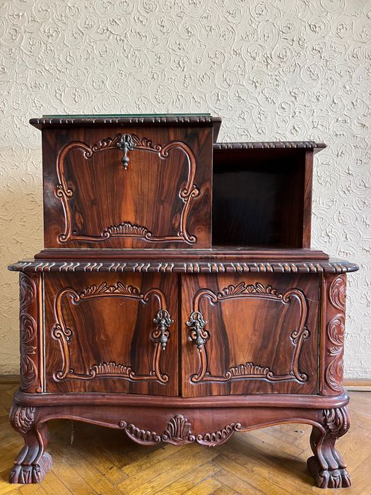 Set mobilier de arta, sculptat - lemn fag / nuc_Craiova